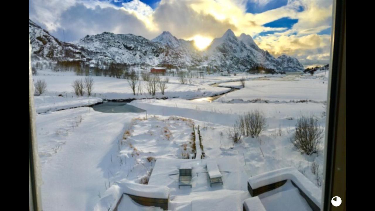 Lofoten Fjord Lodge Saupstad  المظهر الخارجي الصورة