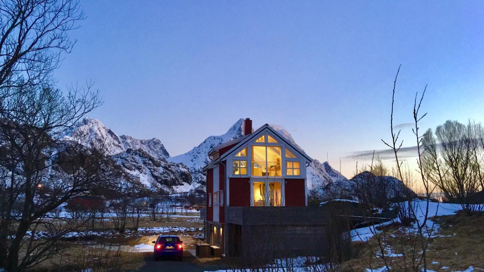 Lofoten Fjord Lodge Saupstad  الغرفة الصورة